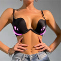 Push Up Bras Backless Women's Bra Low Cut Sexy Gather Brassiere Open Back Wedding Underwear Invisible Seamless Deep V Lingerie