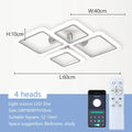 Modern LED Ceiling Light Dimmable Ceiling Lamp Fixture  Acrylic Flush Mount Ceiling Chandelier Lighting for Living Room Home