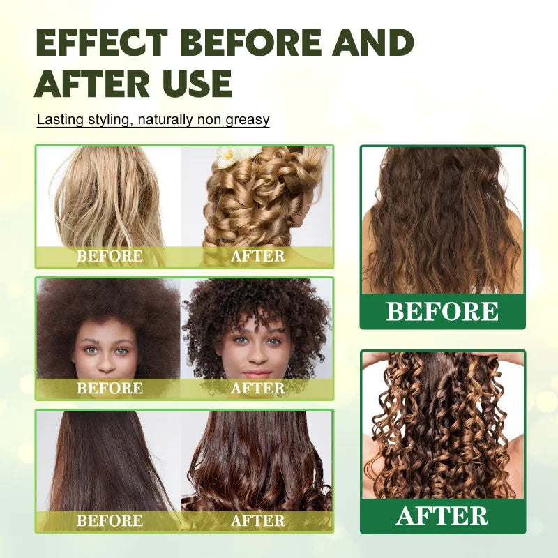 60ml Hair Sculpting Mousse Professional Curly Hair Styling Cream Natural Fluffy Curl Booster Defining Women Haircare Products