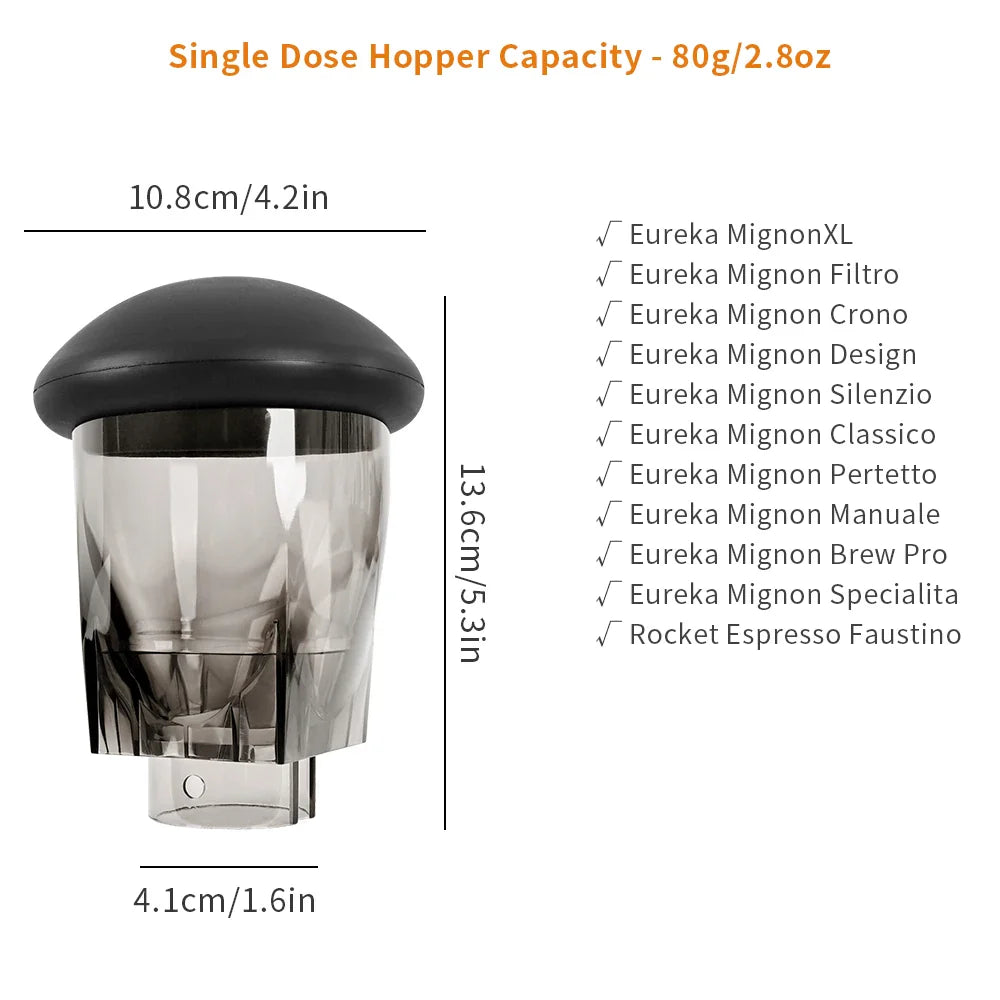 Coffee Beans Grinder Single Dose Hopper/Bellows Coffee Grinder Bean Bin Blowing Cleaning Tools For Eureka Mignon And Helios