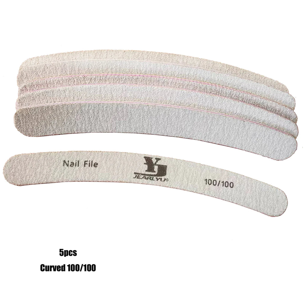 5/25Pcs/Lot Nail File Mix Color 80/100/150/180/240 Grit Professional Sandpaper Cuticle Remover Buffer Files Manicure Tool Set