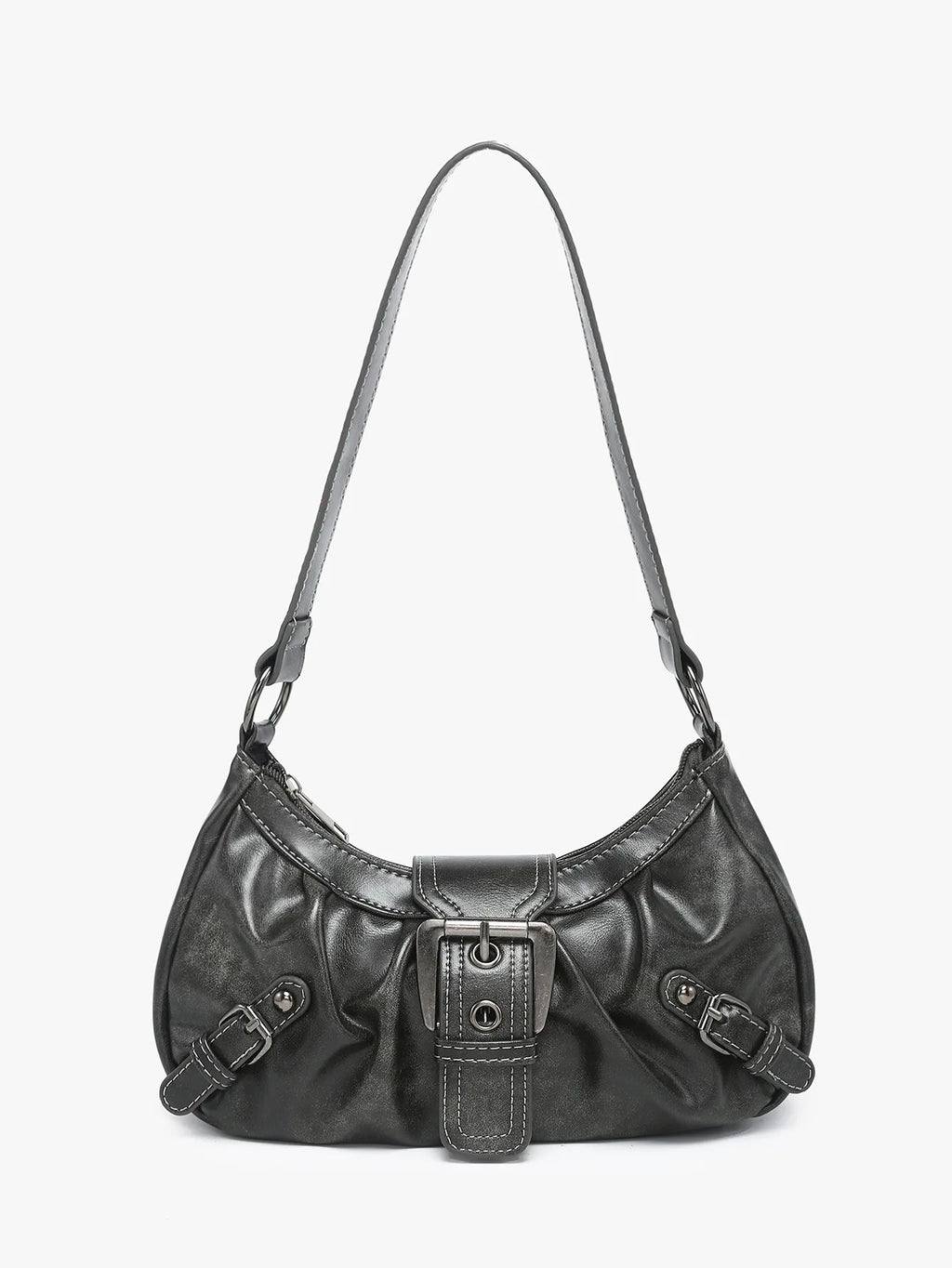 Hot Selling Maillard-Style Retro Small Bag Spicy Girl Y2K Wasteland-style Vintage Leather Shoulder Armpit Bag 2025