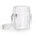Clear Crossbody Purse Bag,Stadium Approved with Front Pocket for Concerts Sports Festivals Holiday Beach Waterproof Bag