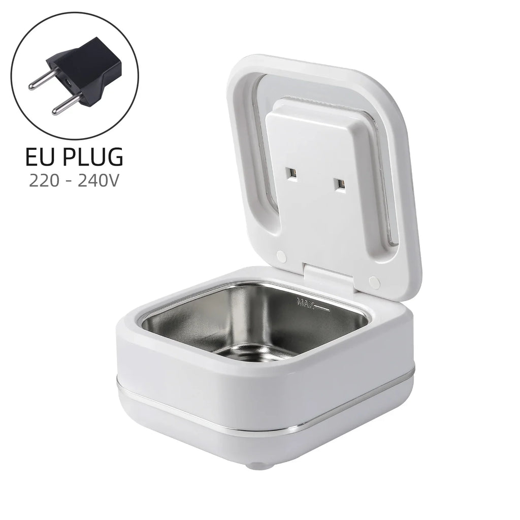Household Ultrasonic Cleaner Ultrasound Jewelry Cleaner UV Light Sterilization Ultrasonic Dentures Retainer Washing Machine
