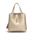 Classic Style Fashion Retro Craft New 2024 Women'S Handbag Letter Printed Metal Accessories Large Capacity Solid Color