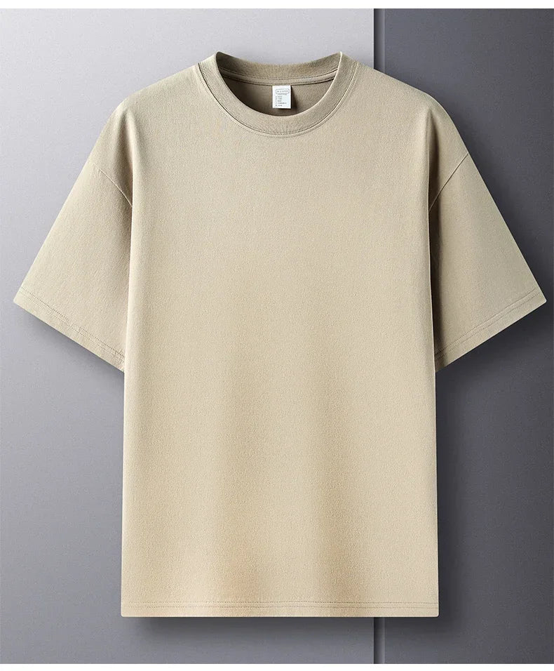 Men’s 100% Cotton Classic T-Shirt – Short Sleeve Crew Neck