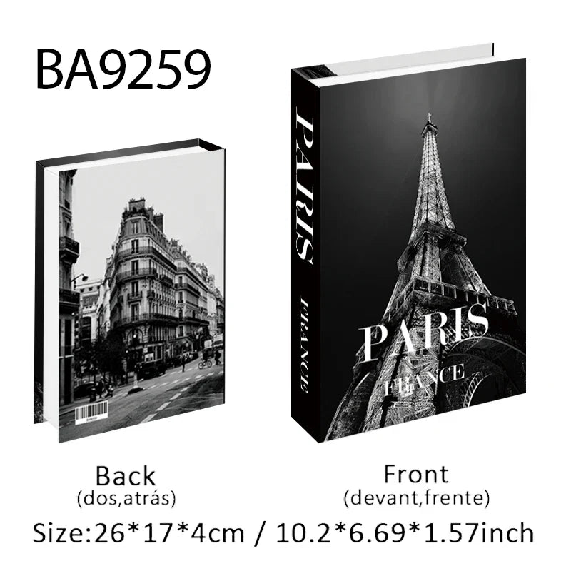 Travel City Decorative Display Books with Hidden Storage – Paris, London, New York, Tokyo & More