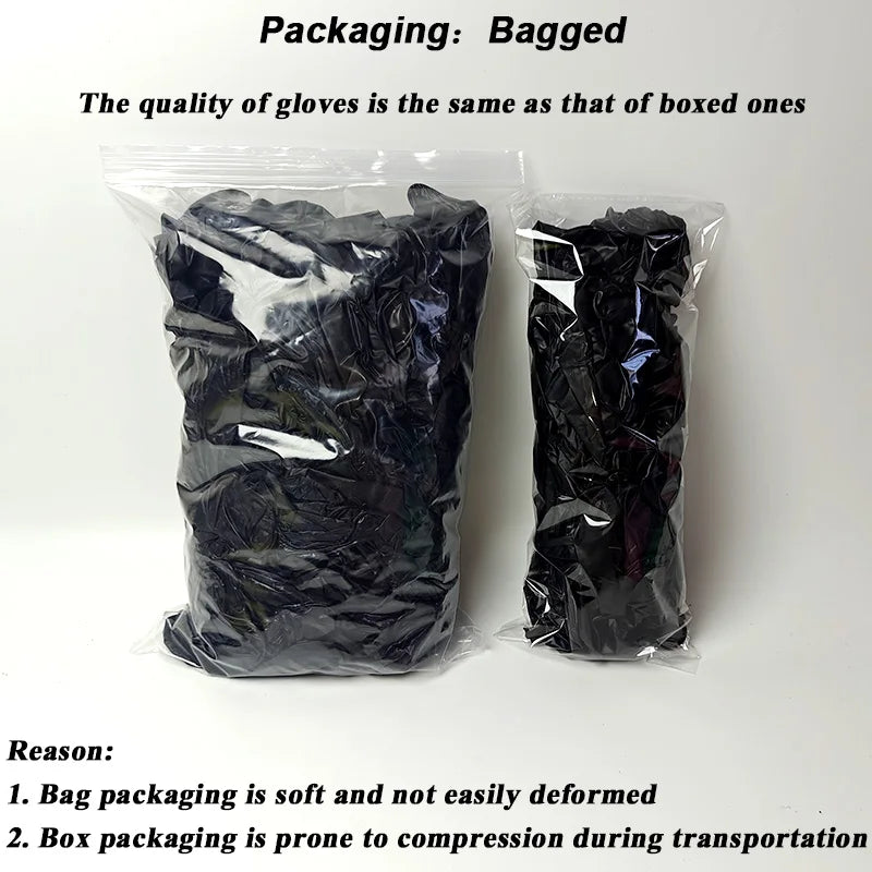50/100PCS Black Nitrile Gloves Powder Free Waterproof Disposable Gloves for Household Cleaning Food Handling Cleaning Tools
