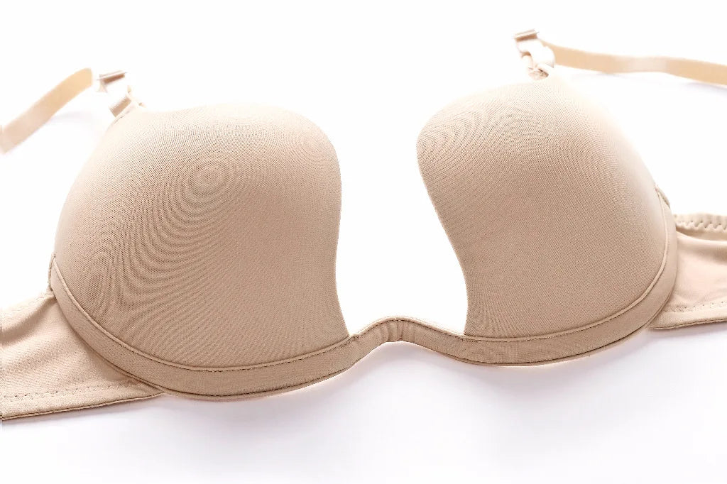 Push Up Bras Backless Women's Bra Low Cut Sexy Gather Brassiere Open Back Wedding Underwear Invisible Seamless Deep V Lingerie