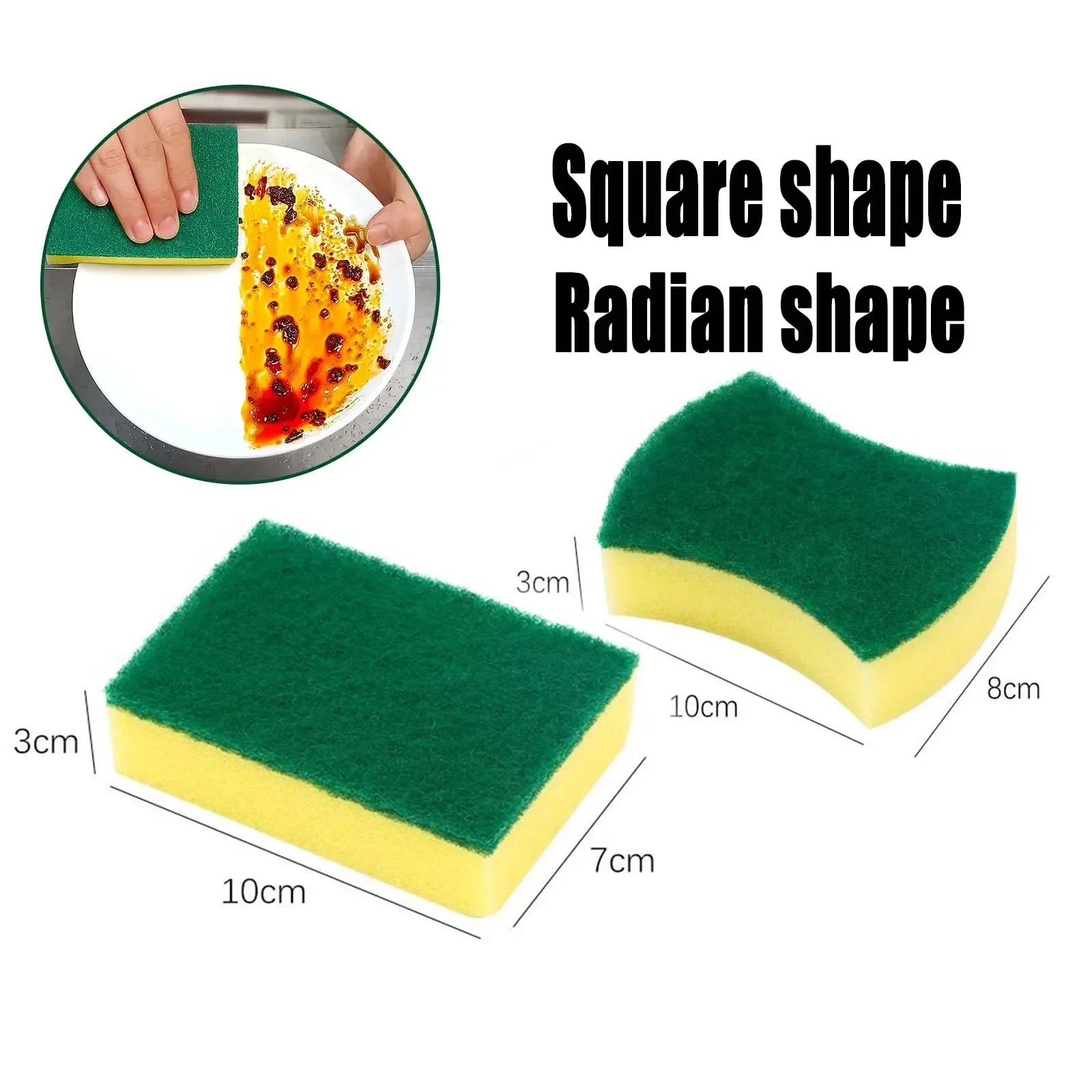 Highly Absorbent Cleaning Sponges Dish washing Magic Clean Pot Rust Stain Sponge Brush Kitchen Grease Cleaner Household Tools