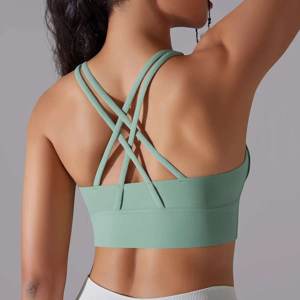Women Yoga BraTank Tops for Fitness Naked Feel Sport Bra Gym Vest Women Camisole Workout Underwear Sportswear Outfit