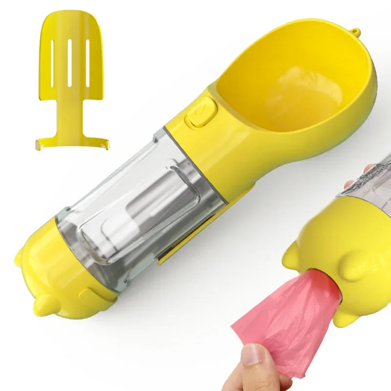 Portable 3 In 1 Dog and Cat Drinking Feeder Bowl Accessories, Dog Water Bottle
