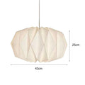 Hanging Lamp Cover Nordic Style Chandelier Lamp Shade Creative Paper Origami Ceiling Pendant Lampshade for Living Room Decor
