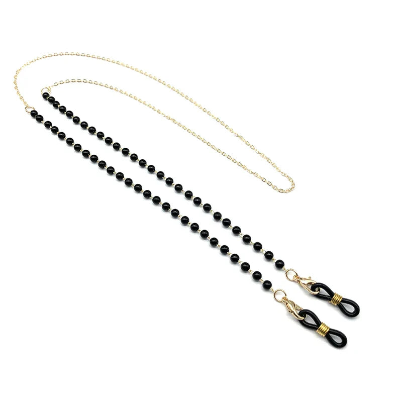 Sunglasses Masking Chains For Women Acrylic Pearl Crystal Eyeglasses Chains Lanyard Glass New Fashion Jewelry Wholesale