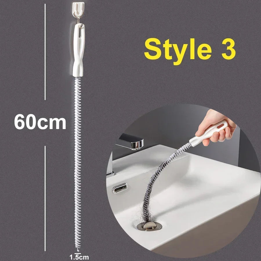 Flexible Long Pipeline Cleaning Brush Multipurpose Washing Machine Dryer Lint Remover Kitchen Sewer Dust Cleaner Brushes Tools