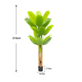 Bird of Paradise Artificial Plants Tree Tropical Faux Banana Silk Tree Fake Banana Leaf Plant with Stalks for Home Office Decor