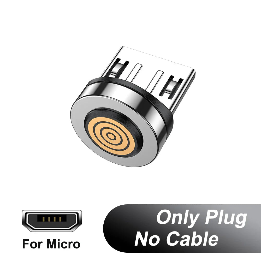 AUFU 5A Magnetic Type C Cable For Samsung S21 Huawei P30 Magnet Fast Charging Charger Wire for iPhone Xiaomi Micro USB Data Cord