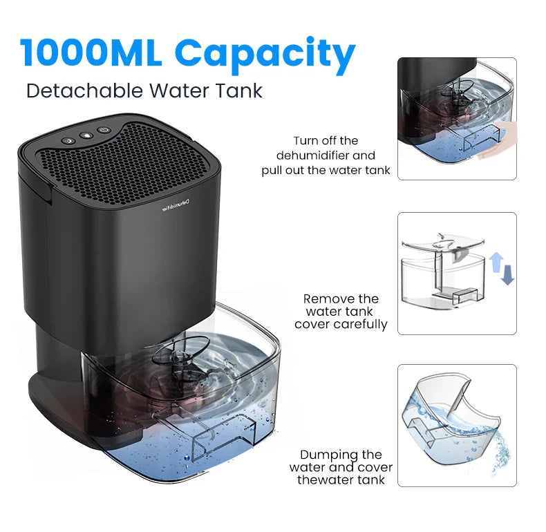 New Pattern Air Dehumidifier Mute Moisture Absorbers Air Dryer  For Home Bedroom Office Kitchen Deodorizer Dryer EU/US plug