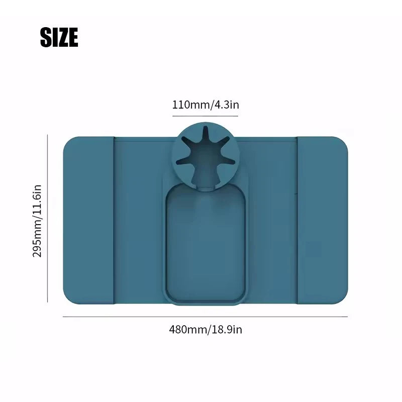 Silicone Sofa Armrest Cup Holder & Storage Tray