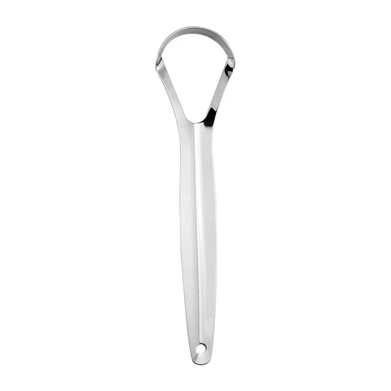 Hygiene Tongue Scraper Tongue Remover Halitosis Tongue Coating Oral Care Tongue Scraping Brush Stainless Steel Oral Cleaner Tool