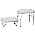 Folding Camping Table Portable Foldable Picnic Table for Outdoor Indoor Garden Lightweight Fold Up Table with 2 Adjustable Heigh