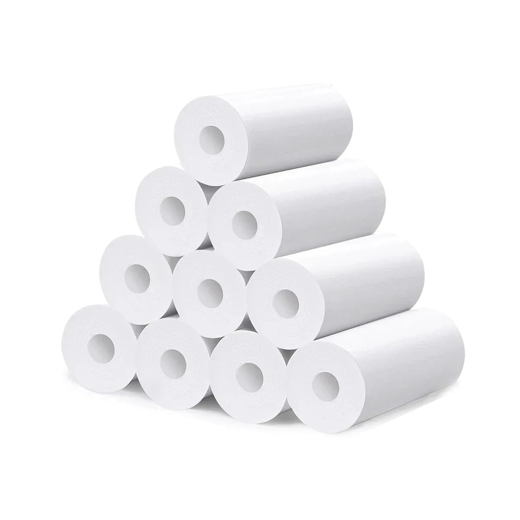 Kids Camera Instant Print Refill for Kids Instant Camera Thermal Printing BPA Free,57x25mm White Non-Adhesive Photo Print Rolls