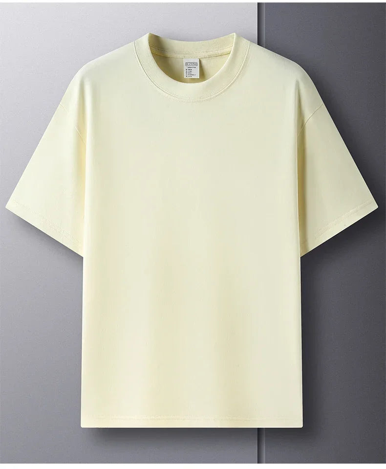 Men’s 100% Cotton Classic T-Shirt – Short Sleeve Crew Neck