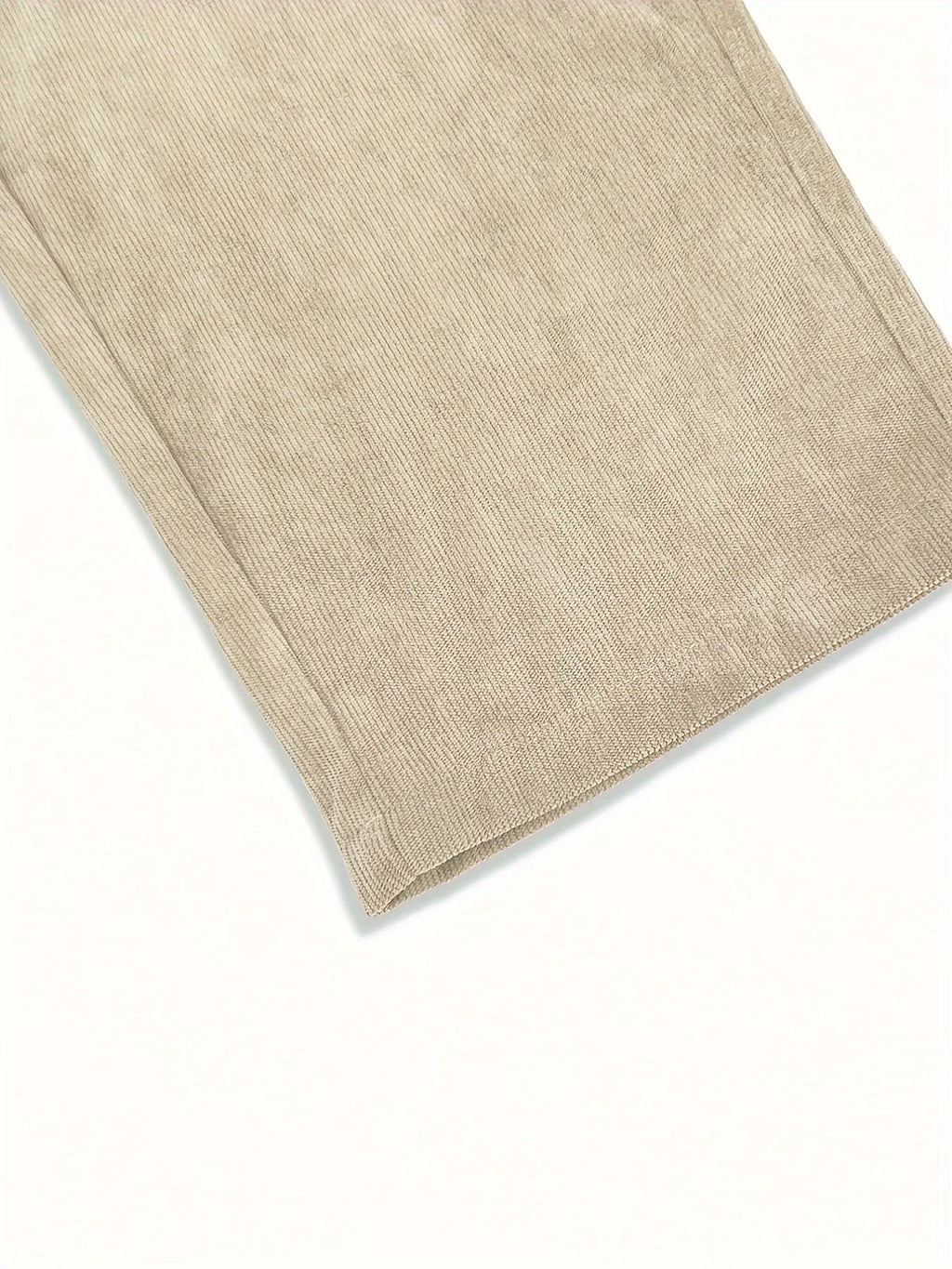 Men’s Corduroy Loose Fit Pants – Elastic Waist Drawstring Casual Trousers
