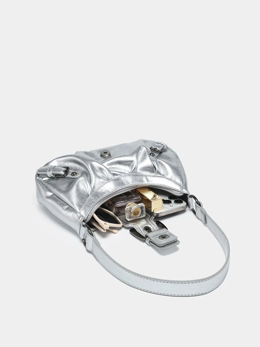 Hot Selling Maillard-Style Retro Small Bag Spicy Girl Y2K Wasteland-style Vintage Leather Shoulder Armpit Bag 2025