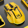 Tri-mode 2.4G USB Bluetooth Wireless Gamimg Mouse 12 keys RGB Game Wired Meche Mice for Windows IOS Home Office Laptop PC Gamer