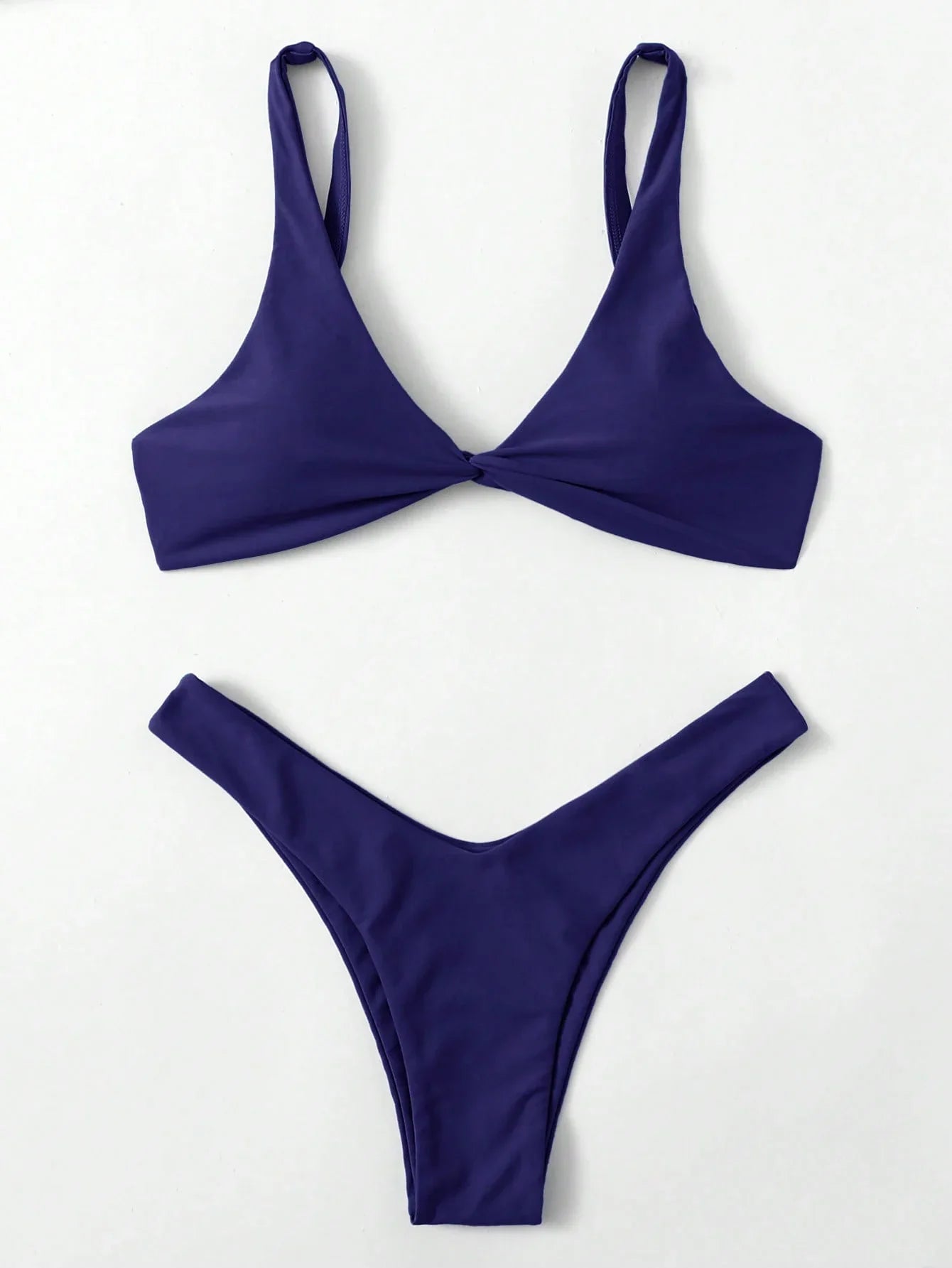 ZTVitality Solid Tie Sexy Bikini 2021 Hot Sale Padded Bra High Leg Bandage Push Up Bikini Set Brazilian Swimsuit Women Swimwear