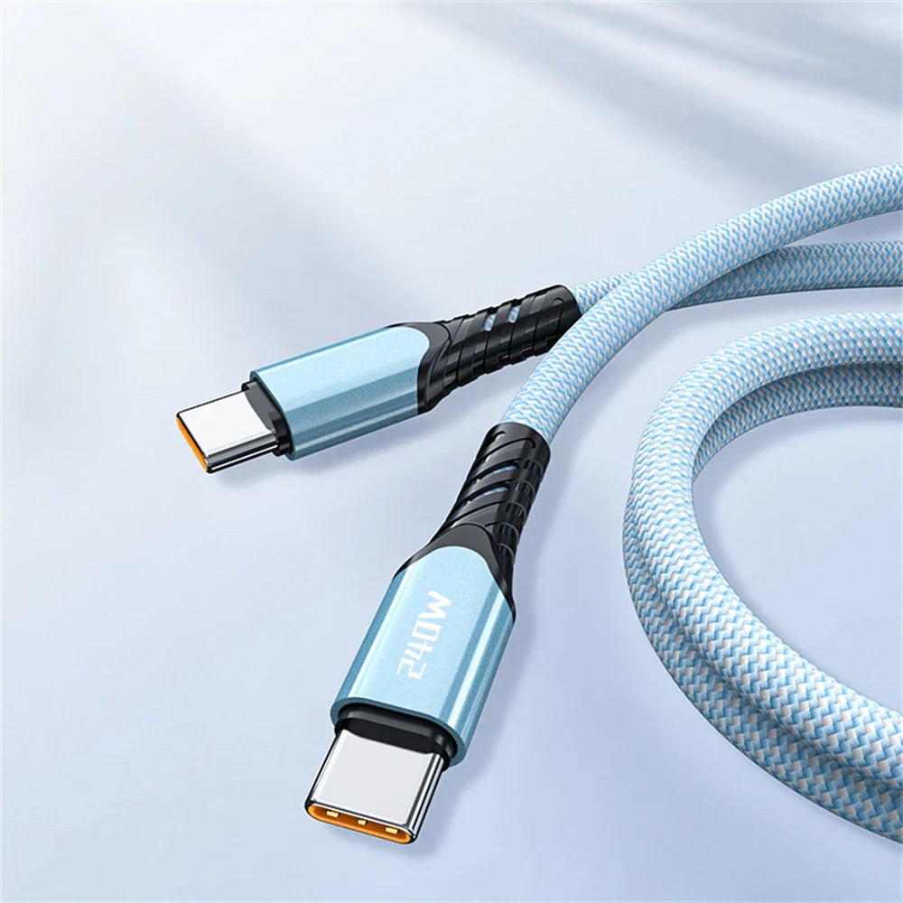 NNBILI 240W USB C Cable Power Wire QC4.0 for MacBook Samsung iPhone 15 16 USB C to C PD Cable 48V5A Fast Charging Type C Cable