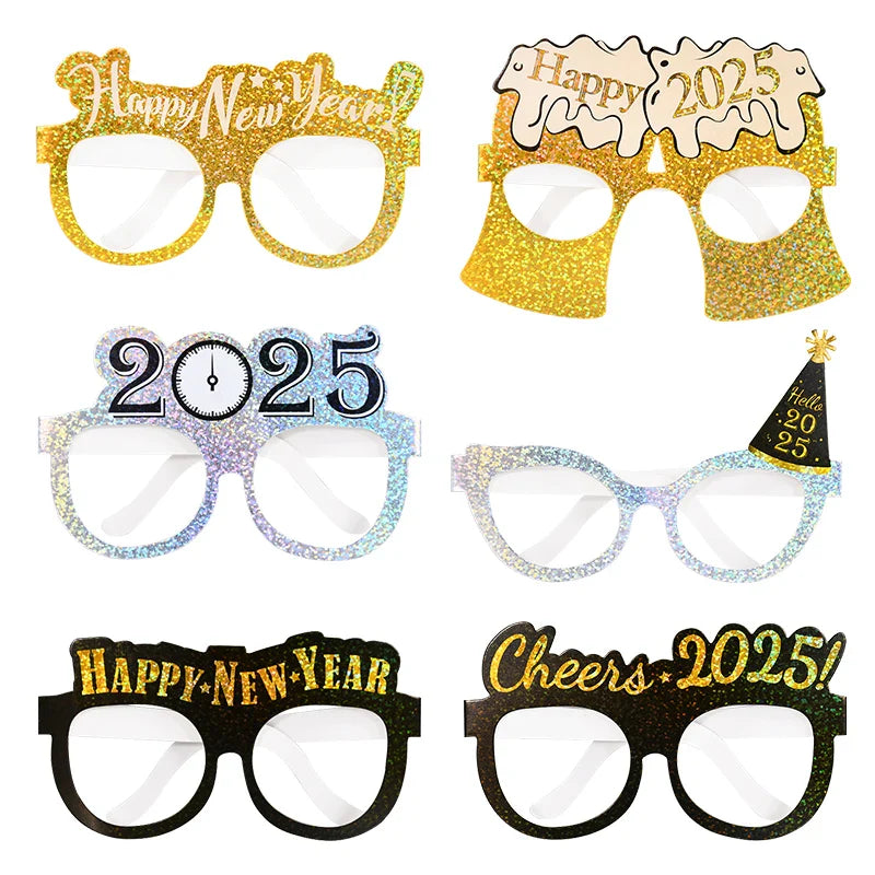 2025 Crown Number Foil Balloons Happy New Year Eve Party Decoration Photo Booth Props Supplies Christmas Home Decor Navidad 2024