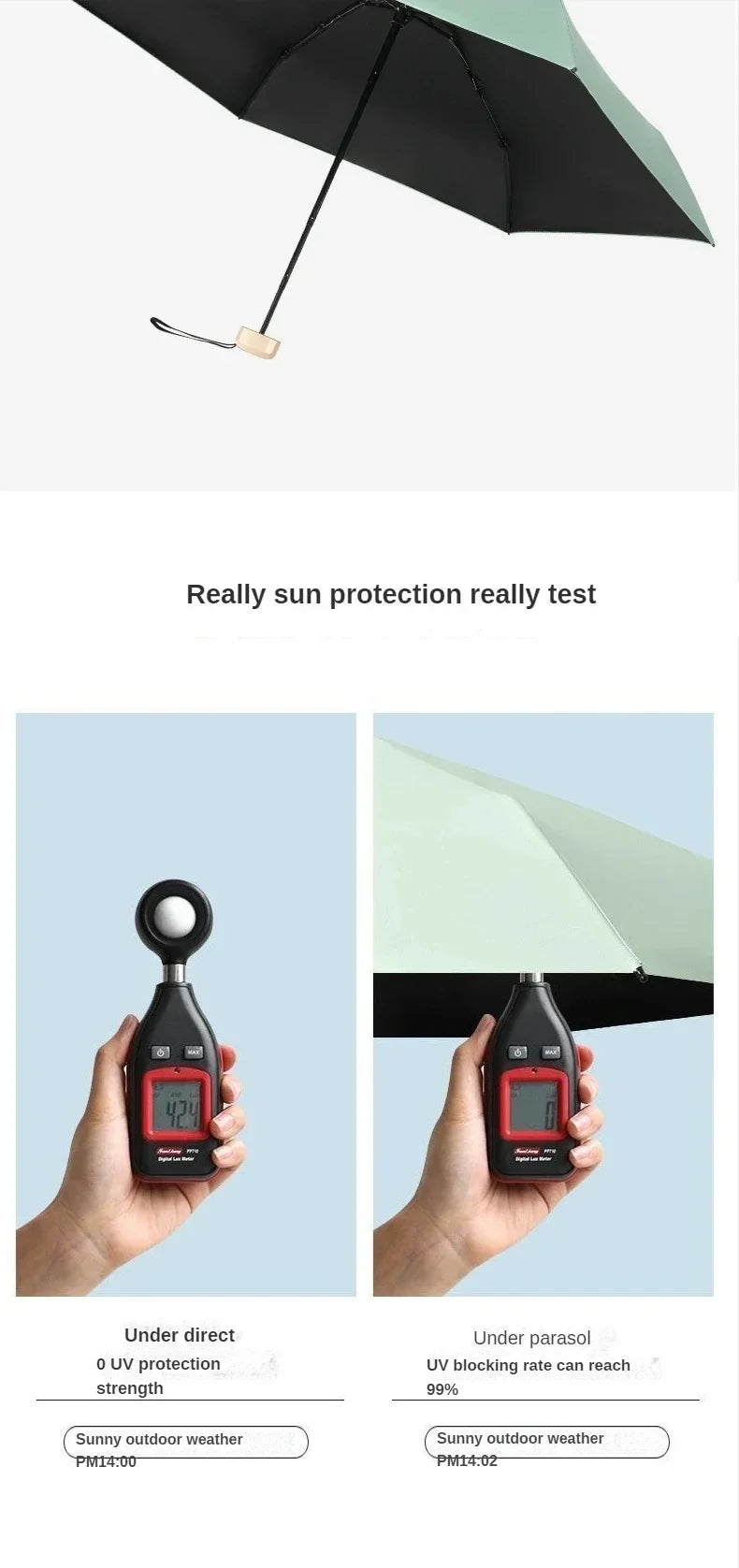 Mini Sun Umbrella Pocket Rain Umbrella Vinyl Folding UV Ultraviolet Protection Sun Shade Pocket Parasol Capsule