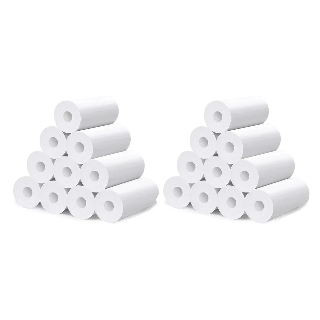 Kids Camera Instant Print Refill for Kids Instant Camera Thermal Printing BPA Free,57x25mm White Non-Adhesive Photo Print Rolls