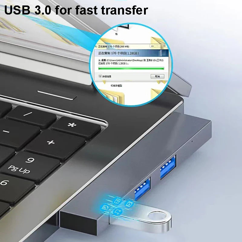 USB C HUB 3.0 Type C 3.1 4 Port Multi USB Splitter OTG Adapter For Xiaomi Lenovo Macbook Pro 13 15 Air Pro Computer Accessories