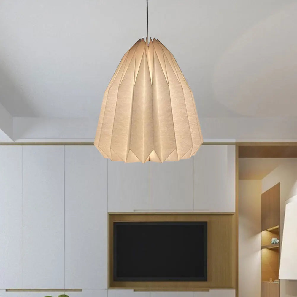 Hanging Lamp Cover Nordic Style Chandelier Lamp Shade Creative Paper Origami Ceiling Pendant Lampshade for Living Room Decor