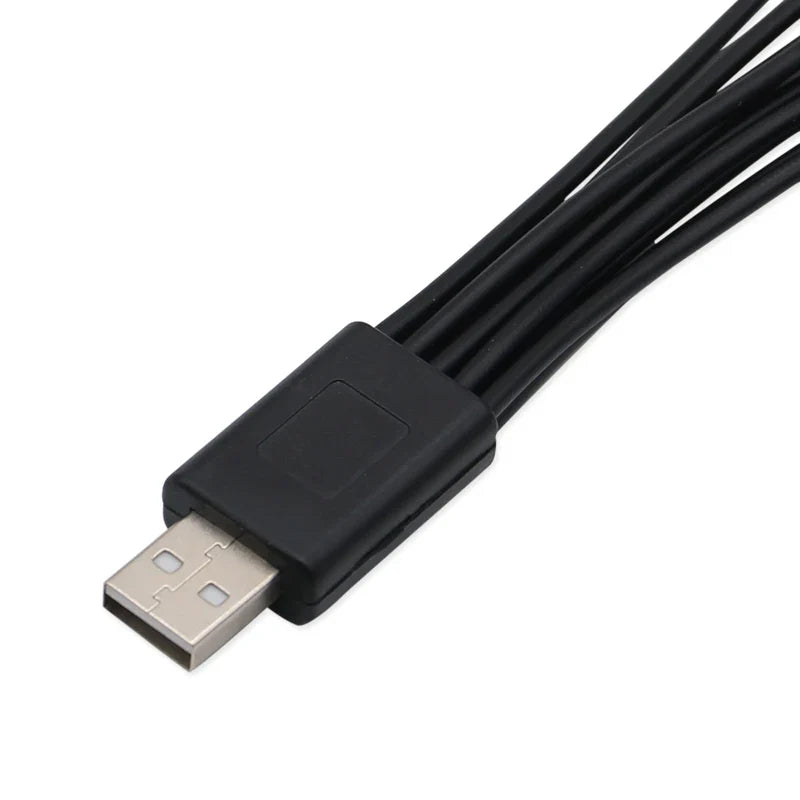 10In1 USB to Multi-ports USB Cable Universal Phone Charging Cable Multi-head Charging Cable Cord For Samsung Nokia Phone Charger