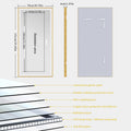 Overlength 140/151/160CM Rectangle LED Bathroom Mirror Gold Aluminum Frame Vanity MIirror Touch Defogging