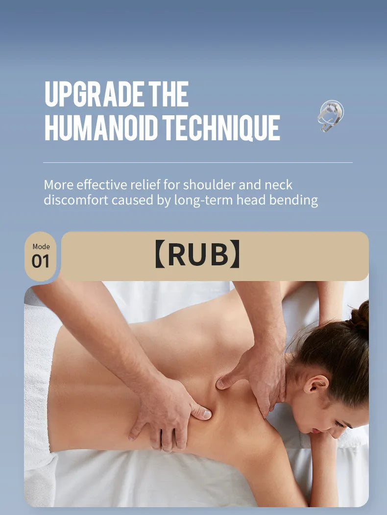 Wireless Neck And Back Massager Neck And Shoulder Kneading Massage Shawl Neck Cervical Relaxing Trapezius Massager