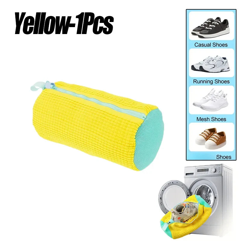 Laundry Bags Shoe Washing Machine Bag-with Zipper Laundry Bag with Rich Fluff Inside, Perfect for Sneakers and Casual Shoes