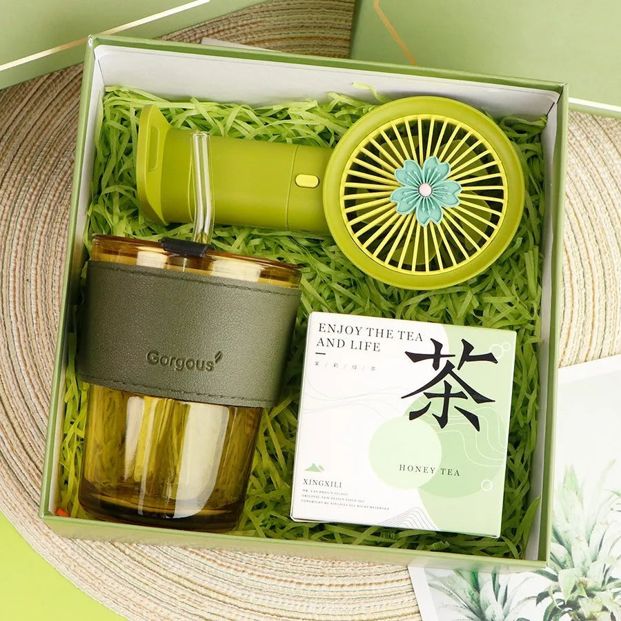 Busin Opening Ceremony Creative Gift Cup Umbrella Towel Set High-End Sensation