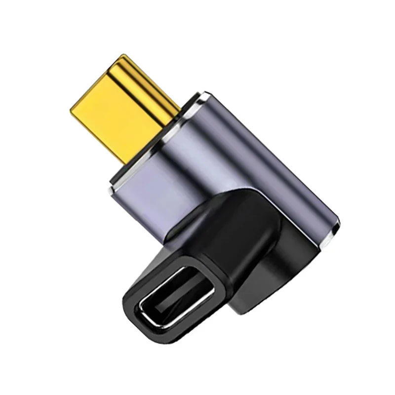 NNBILI USB Type-C Adapter For Macbook 90 Degree Quick Charge Converter Male To Female 100W 5A 40gbps PD Data Transfer 8K60HZ ﻿ ﻿