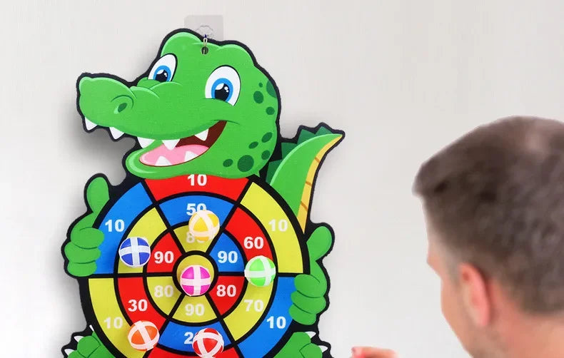 Educational Games Dart Board Baby Toy Stickey Ball Dart Indoor Sports Child Montessori Games for Children 3 to 7 Years