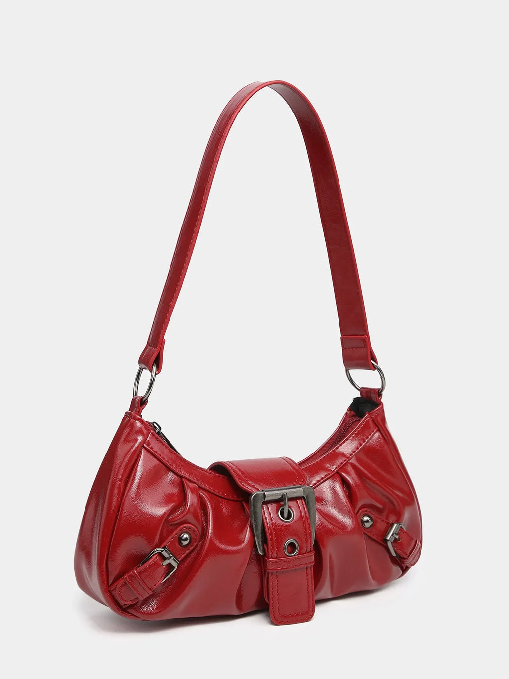 Hot Selling Maillard-Style Retro Small Bag Spicy Girl Y2K Wasteland-style Vintage Leather Shoulder Armpit Bag 2025