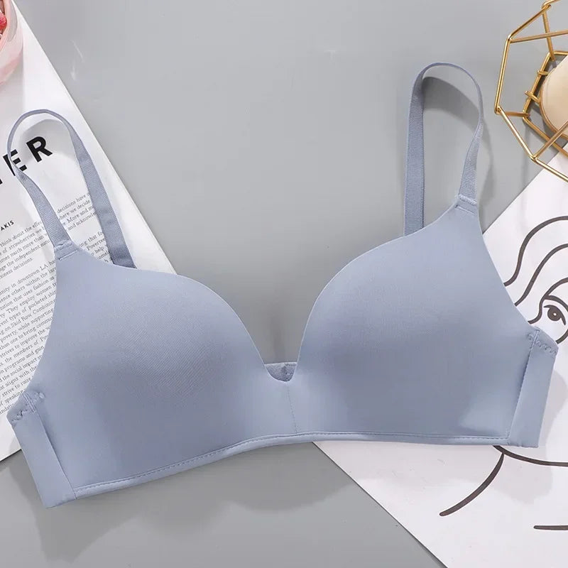 Women Seamless Bra Sexy No Wire Push Up Underwear Girls Students Breathable Thin 10 Colors Bras Female's Bra Breathable Gathered