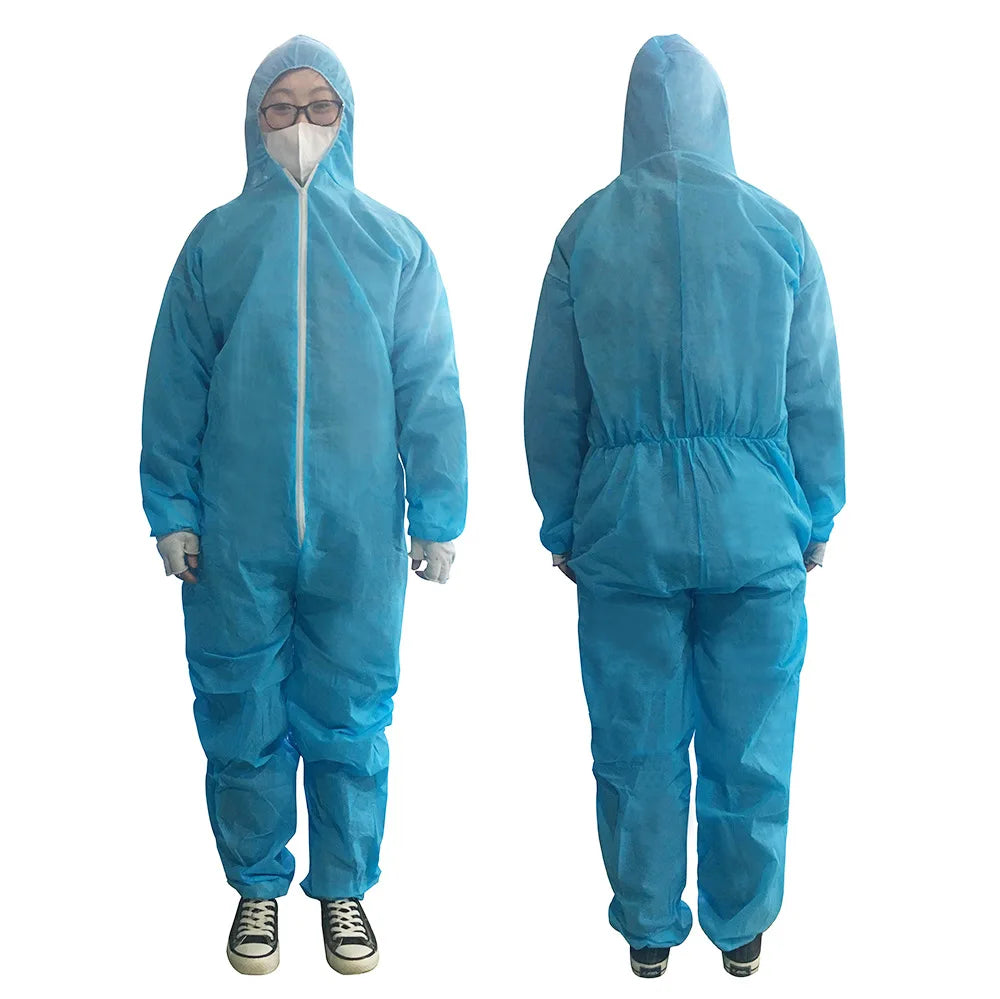 Disposable Breathable Dustproof Water Oil Resist Work Safety Clothing Anti Dust Spary Painting Decorating Labour Overall Suit