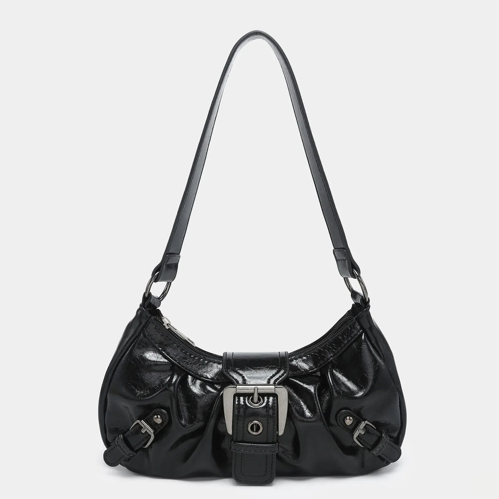 Hot Selling Maillard-Style Retro Small Bag Spicy Girl Y2K Wasteland-style Vintage Leather Shoulder Armpit Bag 2025