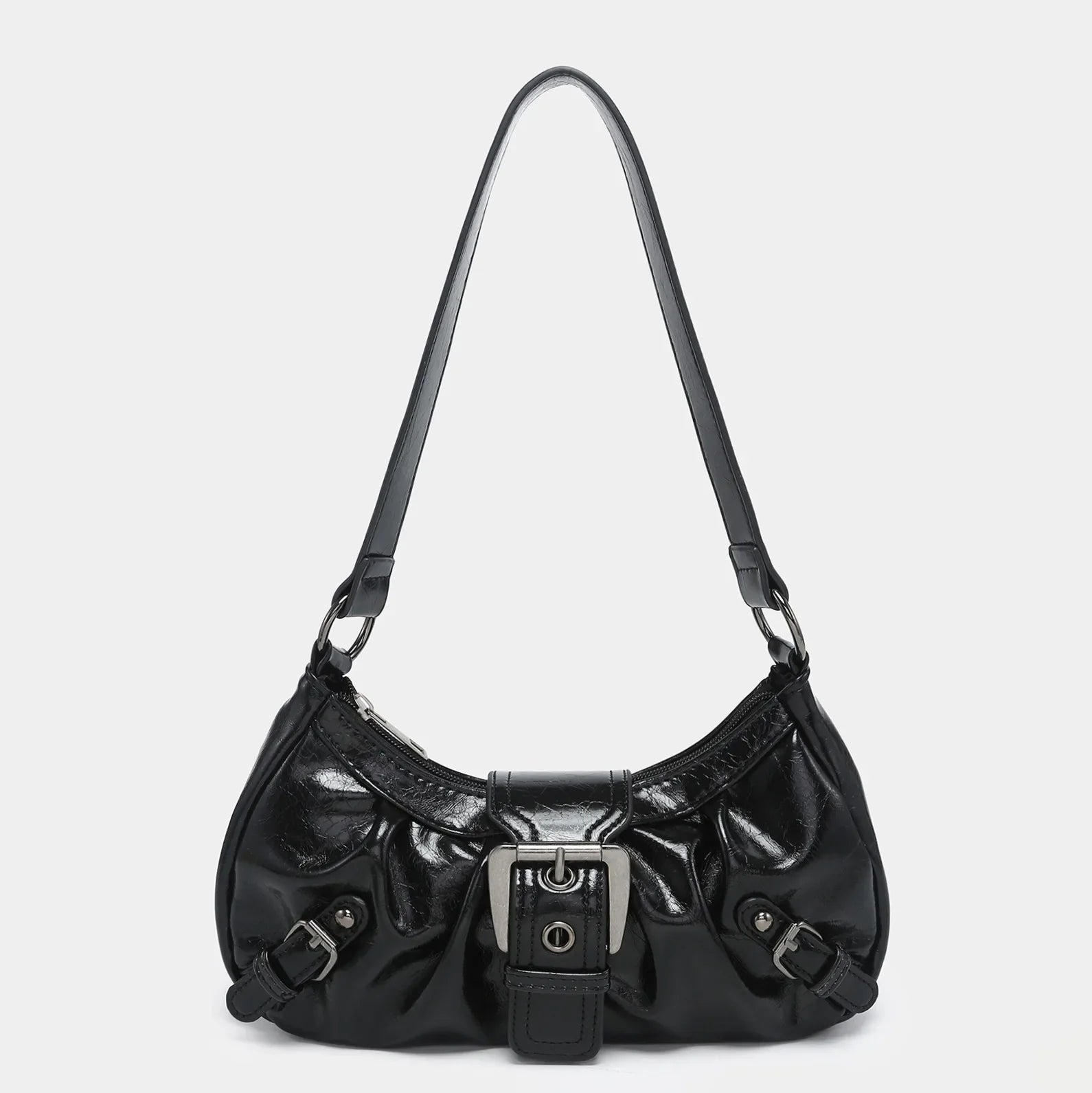 Hot Selling Maillard-Style Retro Small Bag Spicy Girl Y2K Wasteland-style Vintage Leather Shoulder Armpit Bag 2025