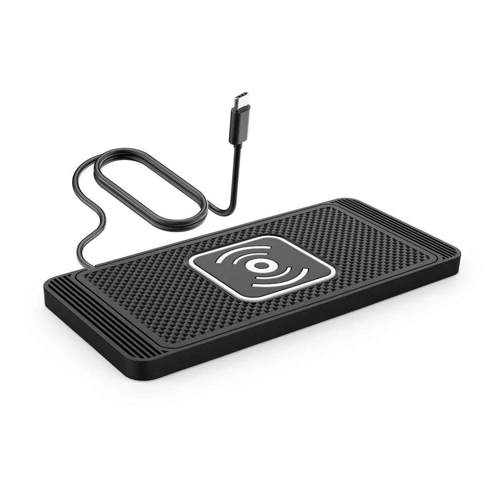 Car Wireless Charger Silicone Non Slip Pad for iPhone 15 14 13 12 Pro Max Car Wireless Charging Pad Fast Charging Station